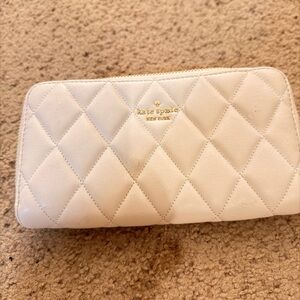 Kate Spade Ivory Quilted Wallet